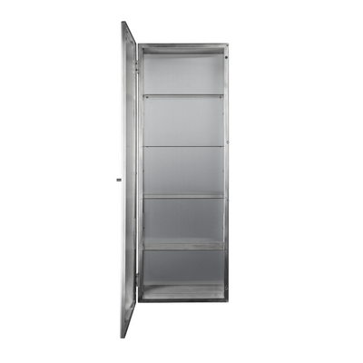 Ferm Living Haze Wall Cabinet in 35x100. Shop now at someday designs. #colour_brushed-stainless-steel