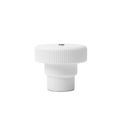 Ferm LIVING Ripple Portable Lamp in White.