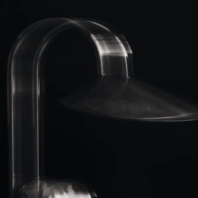 Arum Portable Table Lamp stainless steel. #colour_stainless-steel