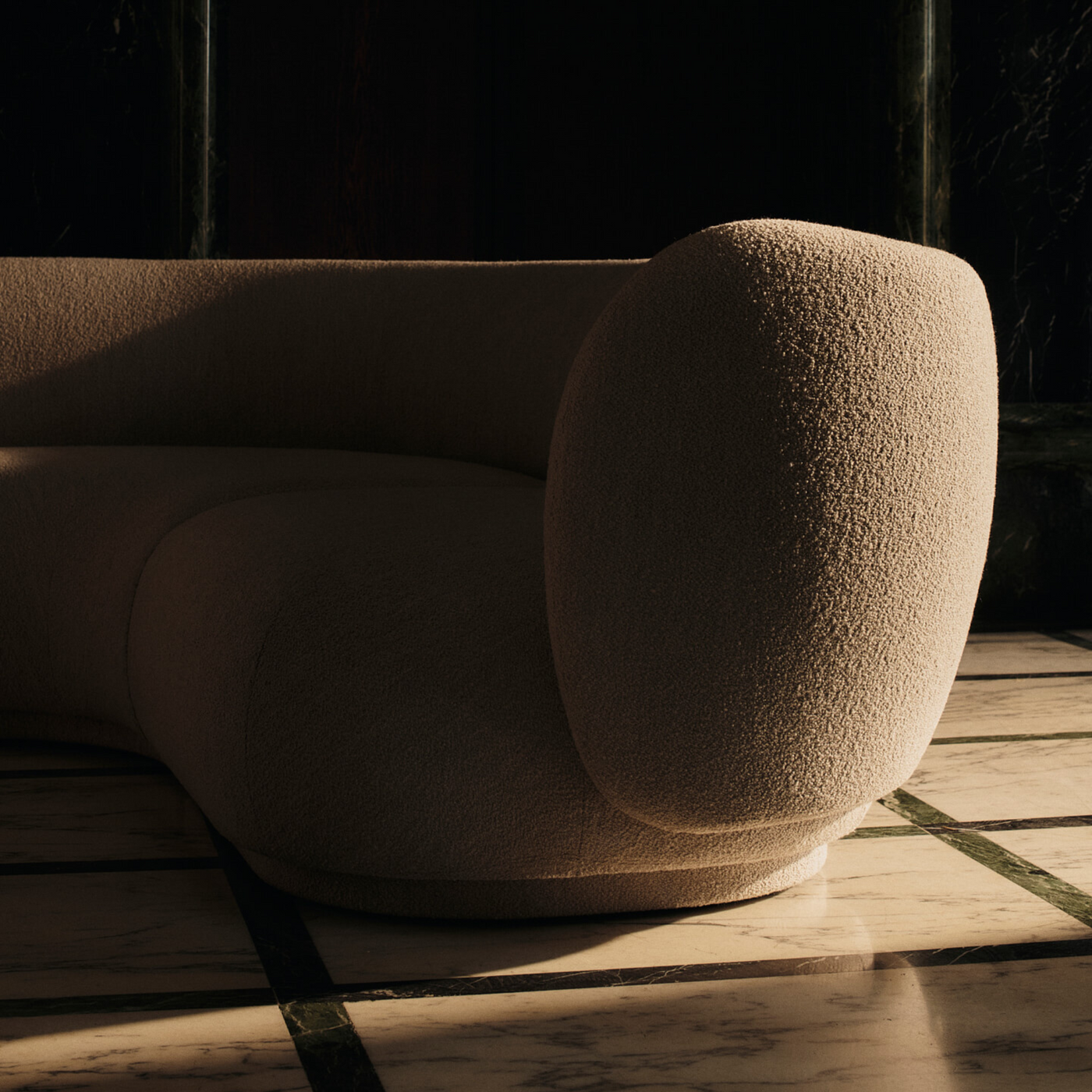 ferm LIVING Rico modular sofa, made to order from someday designs. #module_arm-rest-end-right