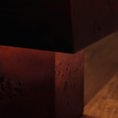 Ferm LIVING Burl Table Lamp in Dark Stained Burl.