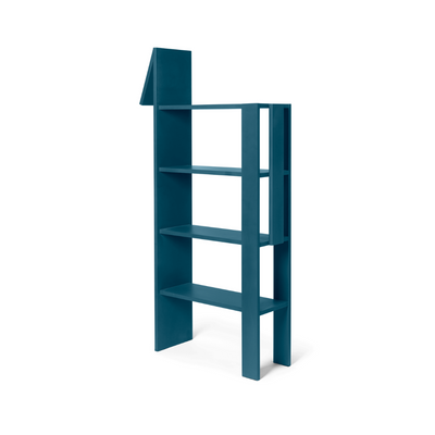 giraffe bookcase by ferm LIVING back view #colour_dark-blue