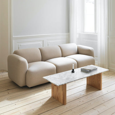 Normann Copenhagen Swell 2 Seater Sofa at someday designs. #colour_main-line-flax-upminster