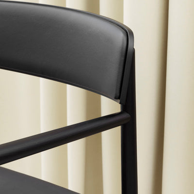 Normann Copenhagen Timb Armchair at someday designs. #colour_black-black-leatherr