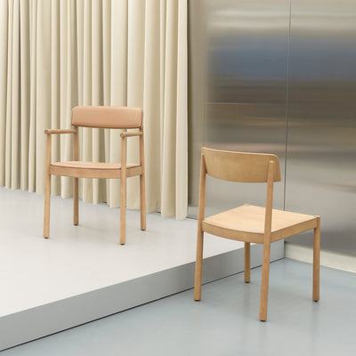Normann Copenhagen Timb Armchair at someday designs. #colour_tan-camel-leather