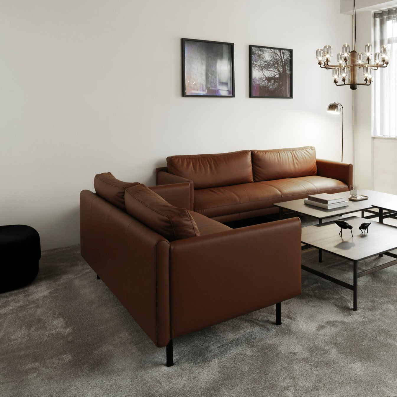 Normann Copenhagen Rar 2 Seater Sofa at someday designs. #colour_omaha-leather-cognac