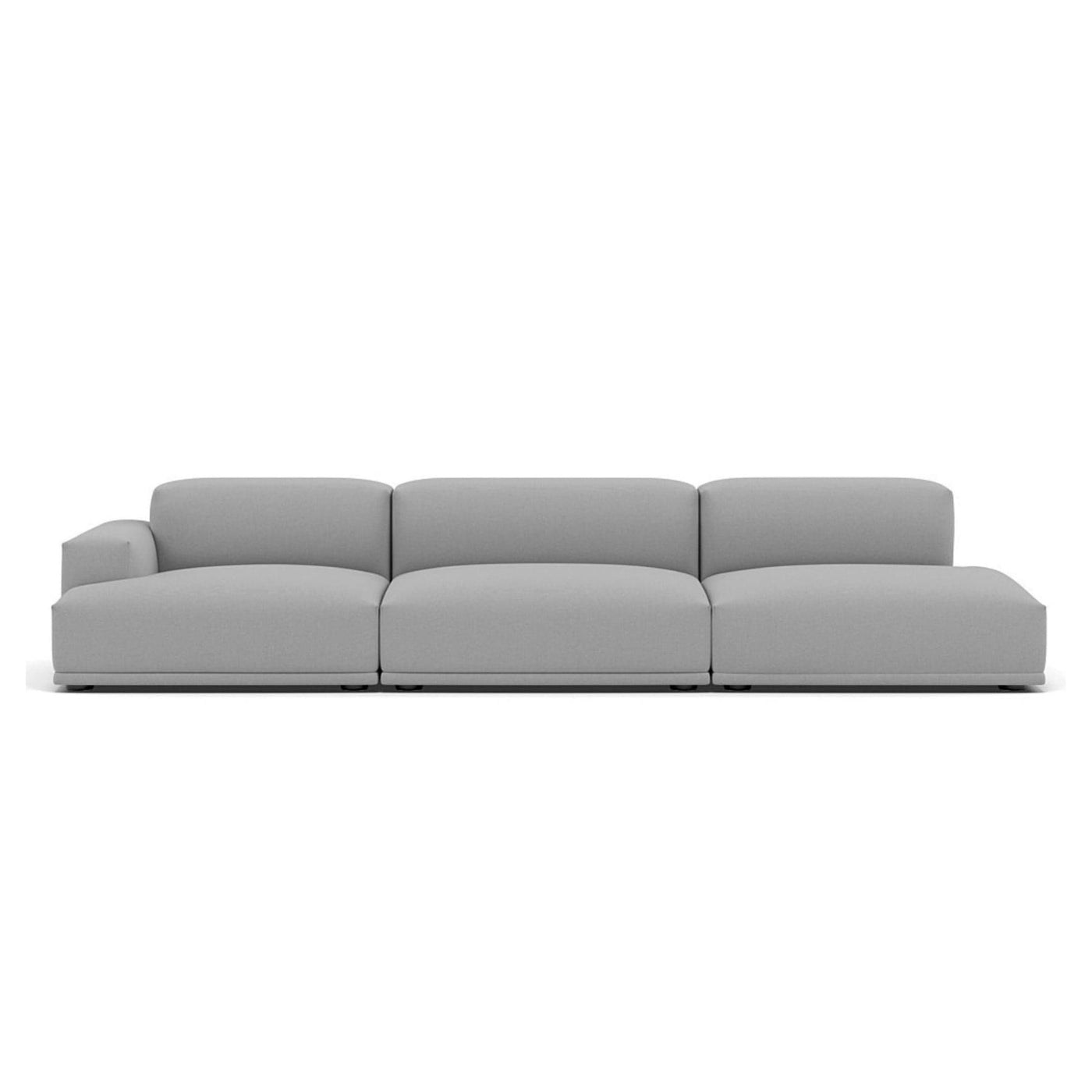 Muuto Connect modular sofa 3 seater in configuration 2. Made to order from someday designs. #colour_steelcut-trio-133
