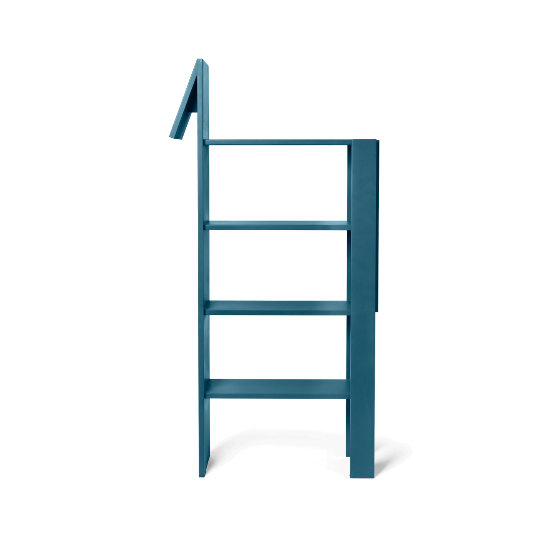 giraffe bookcase by ferm LIVING side view #colour_dark-blue