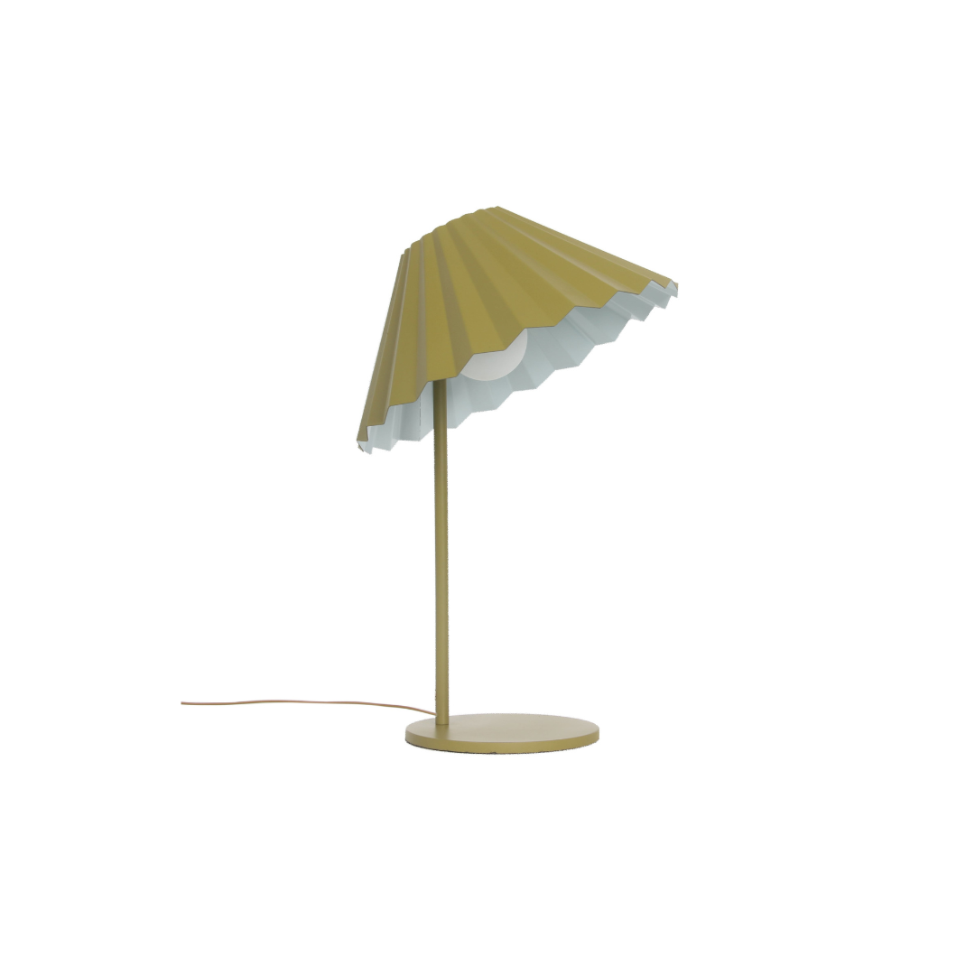 Houseof Pleat Table Lamp designed by Emma Gurner. Available from someday designs.