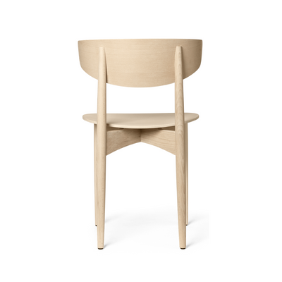 Ferm Living Herman Dining Chair Wood Frame reverse of chair detail. Shop online at someday designs. #colour_white-oiled-beech