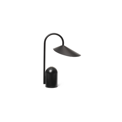Arum Portable Table Lamp Black #colour_black