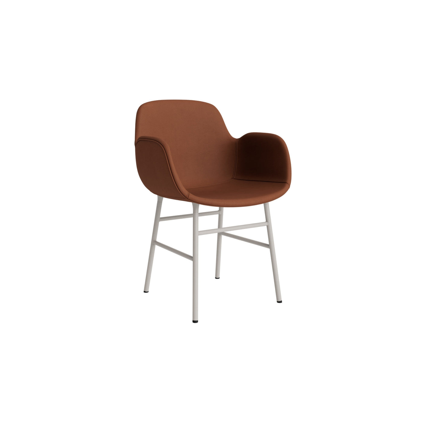 Normann Copenhagen Form Armchair Steel. #colour_ultra-brandy-41574