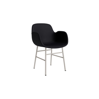 Normann Copenhagen Form Armchair Steel. #colour_ultra-black-41599