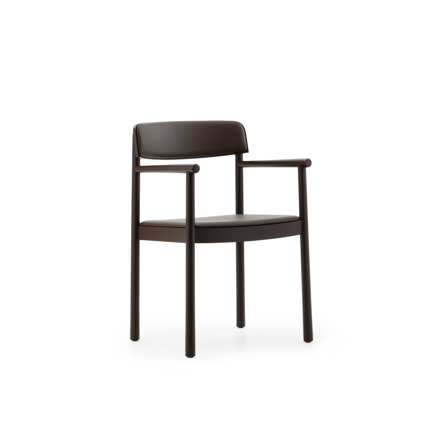 Normann Copenhagen Timb Armchair at someday designs. #colour_brown-ultra-leather-41589
