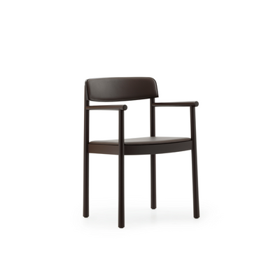Normann Copenhagen Timb Armchair at someday designs. #colour_brown-ultra-leather-41589