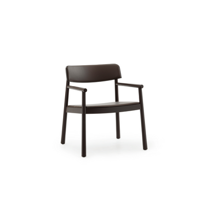 Normann Copenhagen Timb Lounge Chair at someday designs. #colour_brown-ultra-leather-41589