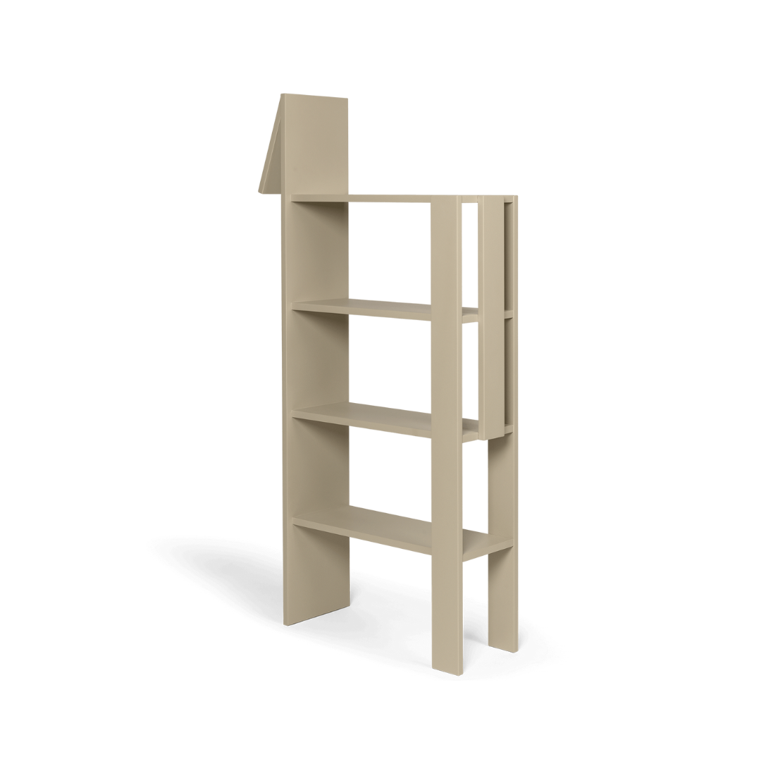 giraffe bookcase by ferm LIVING back view #colour_cashmere