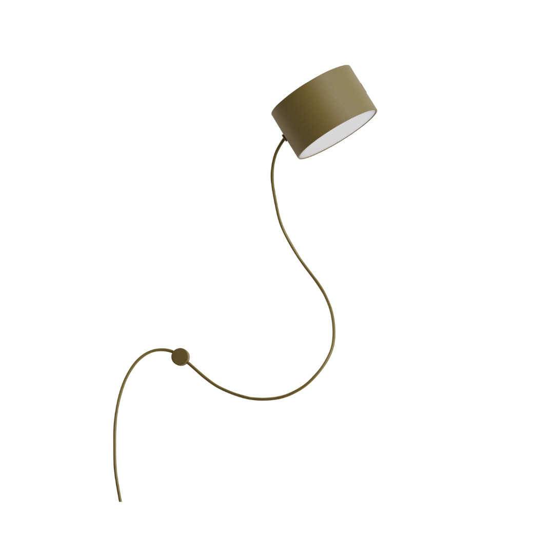 Muuto Post Wall Lamp in brown green, available from someday designs #colour_brown-green