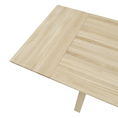 Earnest Extendable Dining Table set of 2 extension leaves oiled oak #colour_oiled-oak