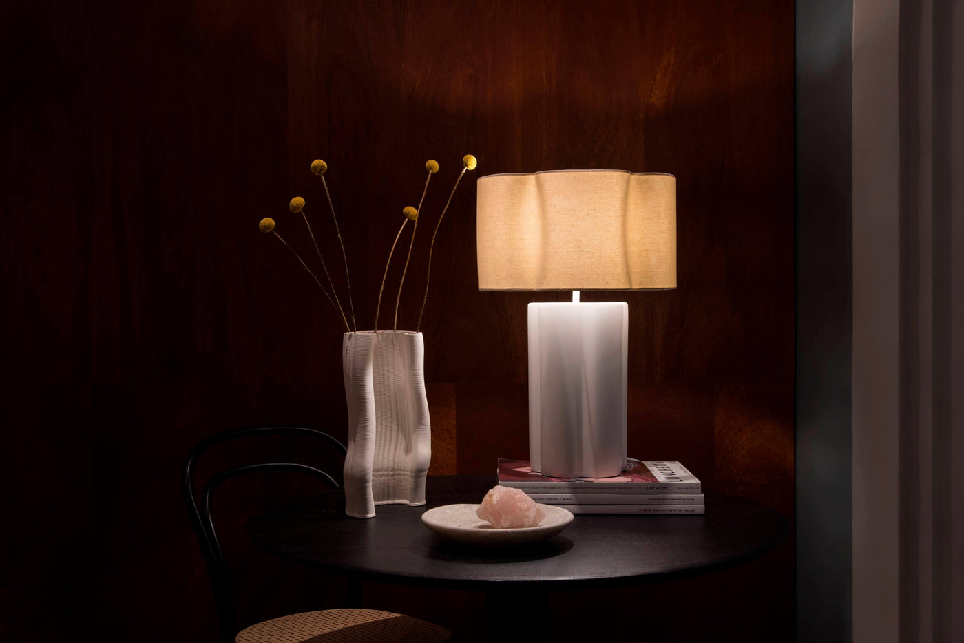 flower ceramic table lamp