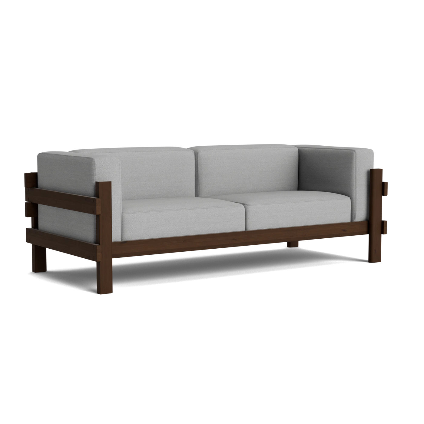 Normann Copenhagen Kube 3 Seater Sofa at someday designs. #colour_hallingdal-123 #frame_dark-brown