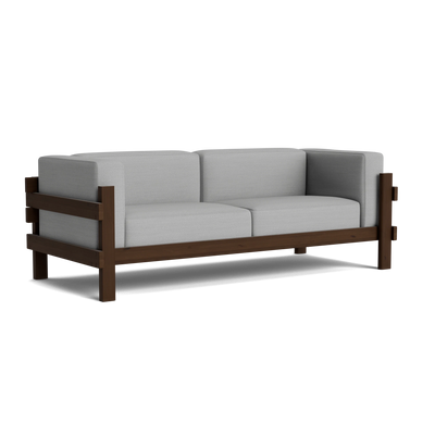 Normann Copenhagen Kube 3 Seater Sofa at someday designs. #colour_hallingdal-123 #frame_dark-brown