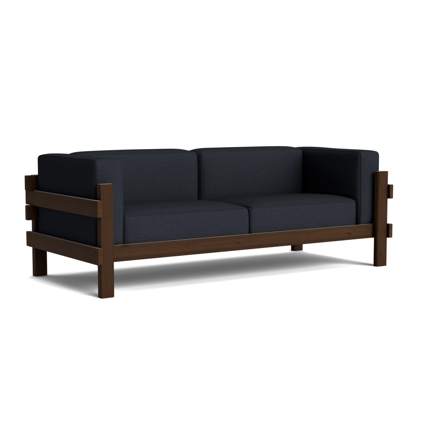 Normann Copenhagen Kube 3 Seater Sofa at someday designs. #colour_hallingdal-180 #frame_dark-brown