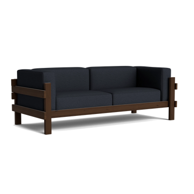 Normann Copenhagen Kube 3 Seater Sofa at someday designs. #colour_hallingdal-180 #frame_dark-brown