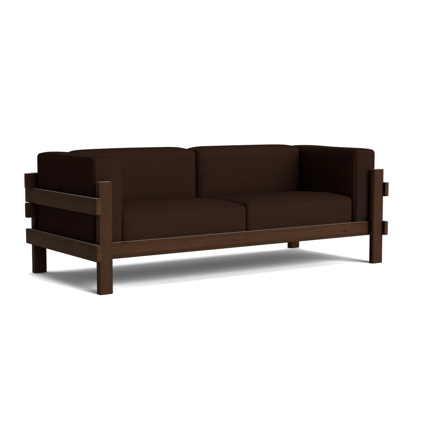Normann Copenhagen Kube 3 Seater Sofa at someday designs. #colour_hallingdal-370 #frame_dark-brown