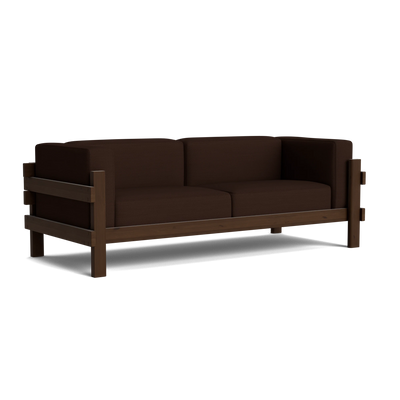 Normann Copenhagen Kube 3 Seater Sofa at someday designs. #colour_hallingdal-370 #frame_dark-brown