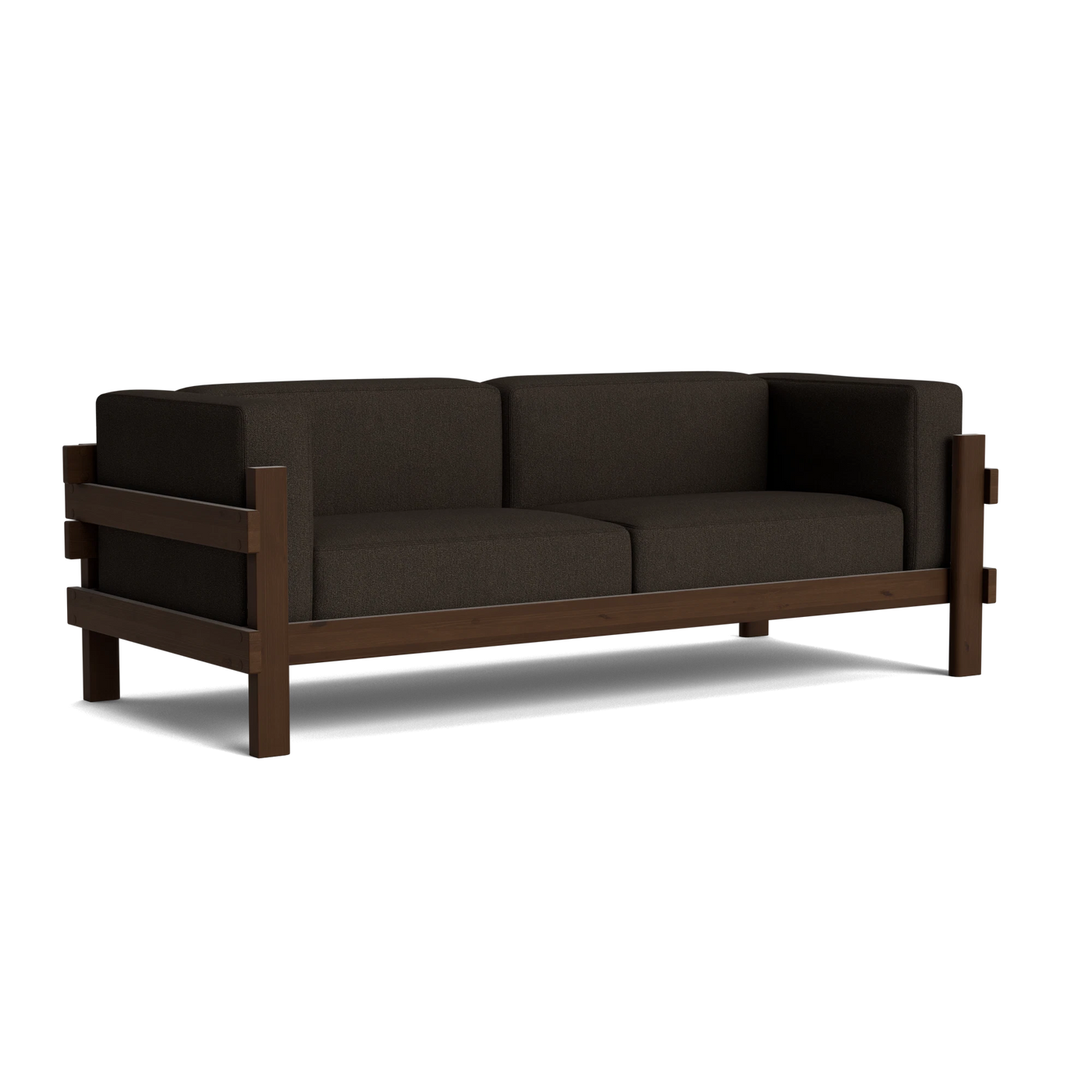 Normann Copenhagen Kube 3 Seater Sofa at someday designs. #colour_hallingdal-376 #frame_dark-brown