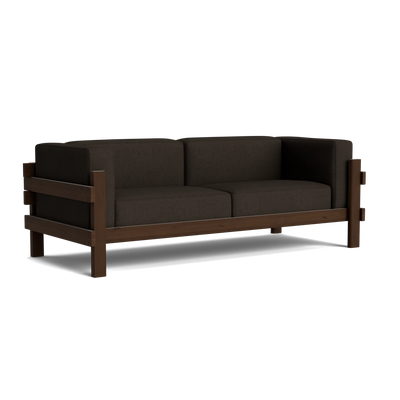 Normann Copenhagen Kube 3 Seater Sofa at someday designs. #colour_hallingdal-376 #frame_dark-brown