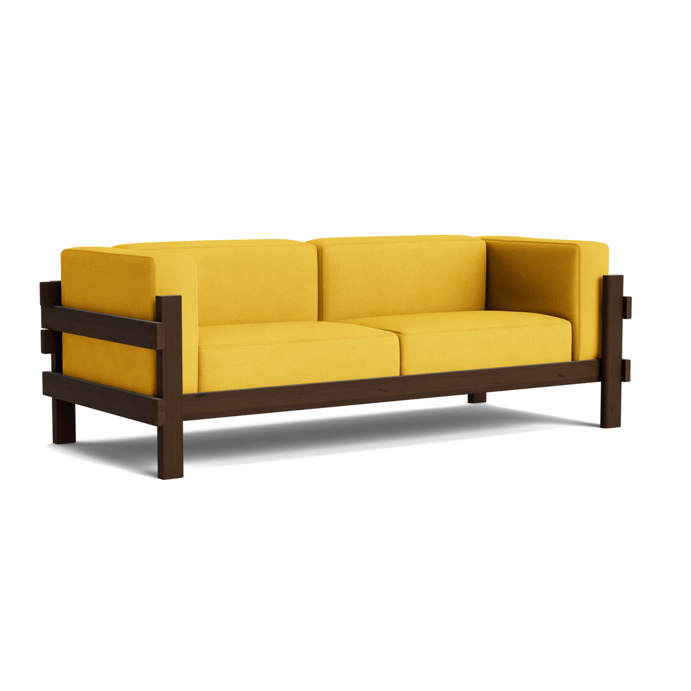 Normann Copenhagen Kube 3 Seater Sofa at someday designs. #colour_hallingdal-457 #frame_dark-brown