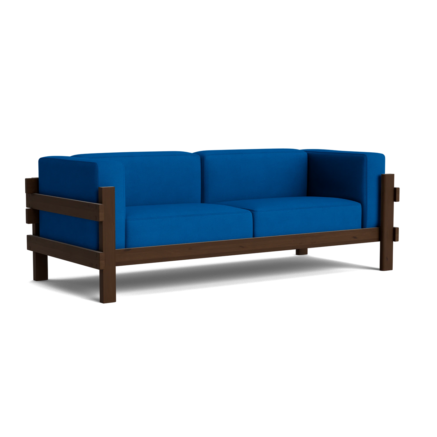 Normann Copenhagen Kube 3 Seater Sofa at someday designs. #colour_hallingdal-750 #frame_dark-brown