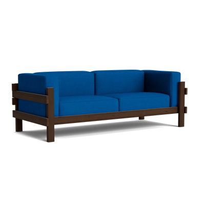 Normann Copenhagen Kube 3 Seater Sofa at someday designs. #colour_hallingdal-750 #frame_dark-brown