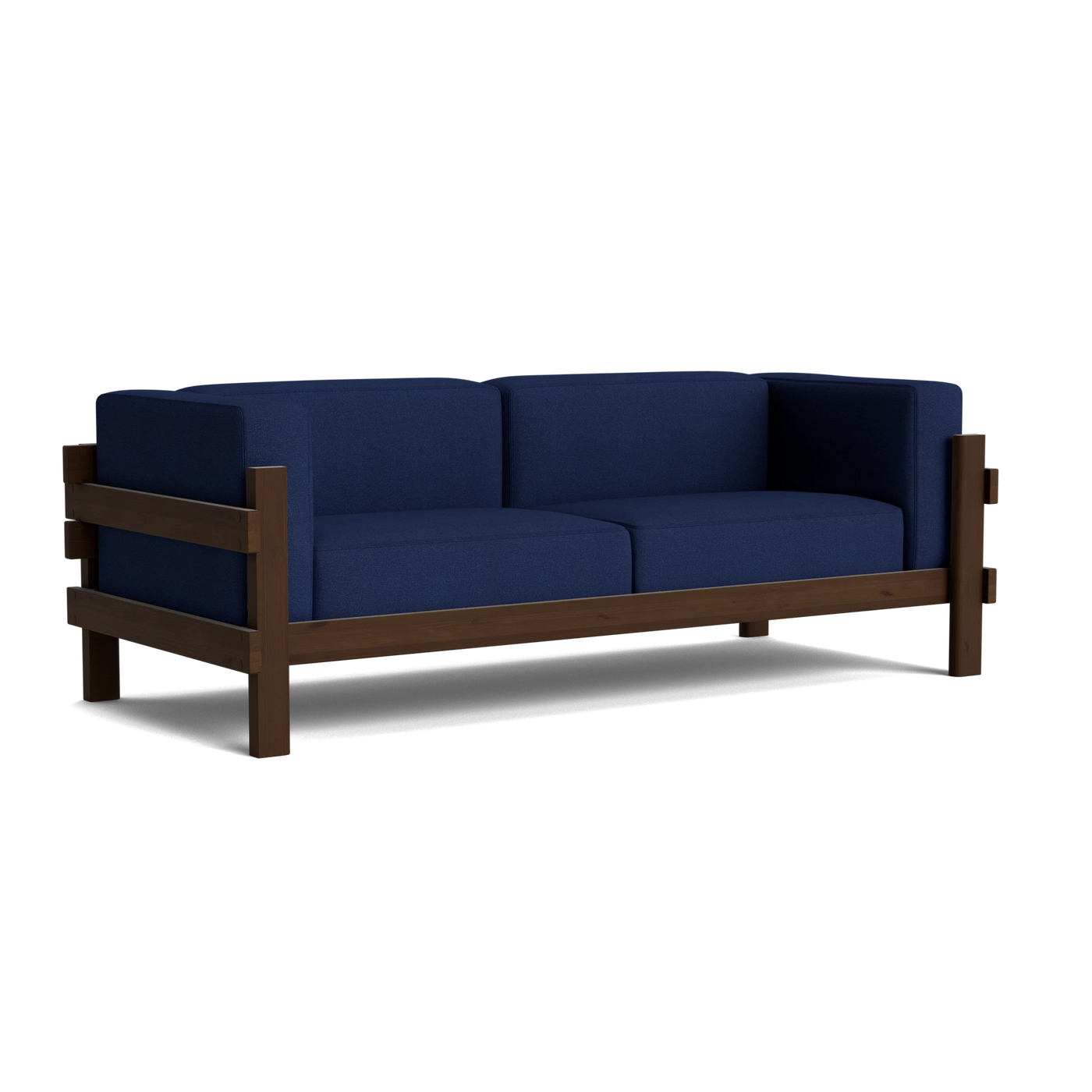 Normann Copenhagen Kube 3 Seater Sofa at someday designs. #colour_hallingdal-764 #frame_dark-brown