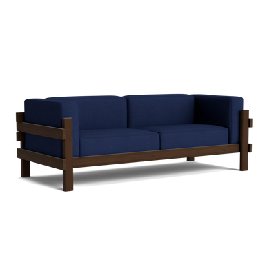 Normann Copenhagen Kube 3 Seater Sofa at someday designs. #colour_hallingdal-764 #frame_dark-brown