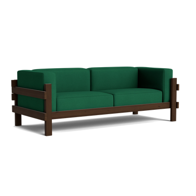 Normann Copenhagen Kube 3 Seater Sofa at someday designs. #colour_hallingdal-944 #frame_dark-brown