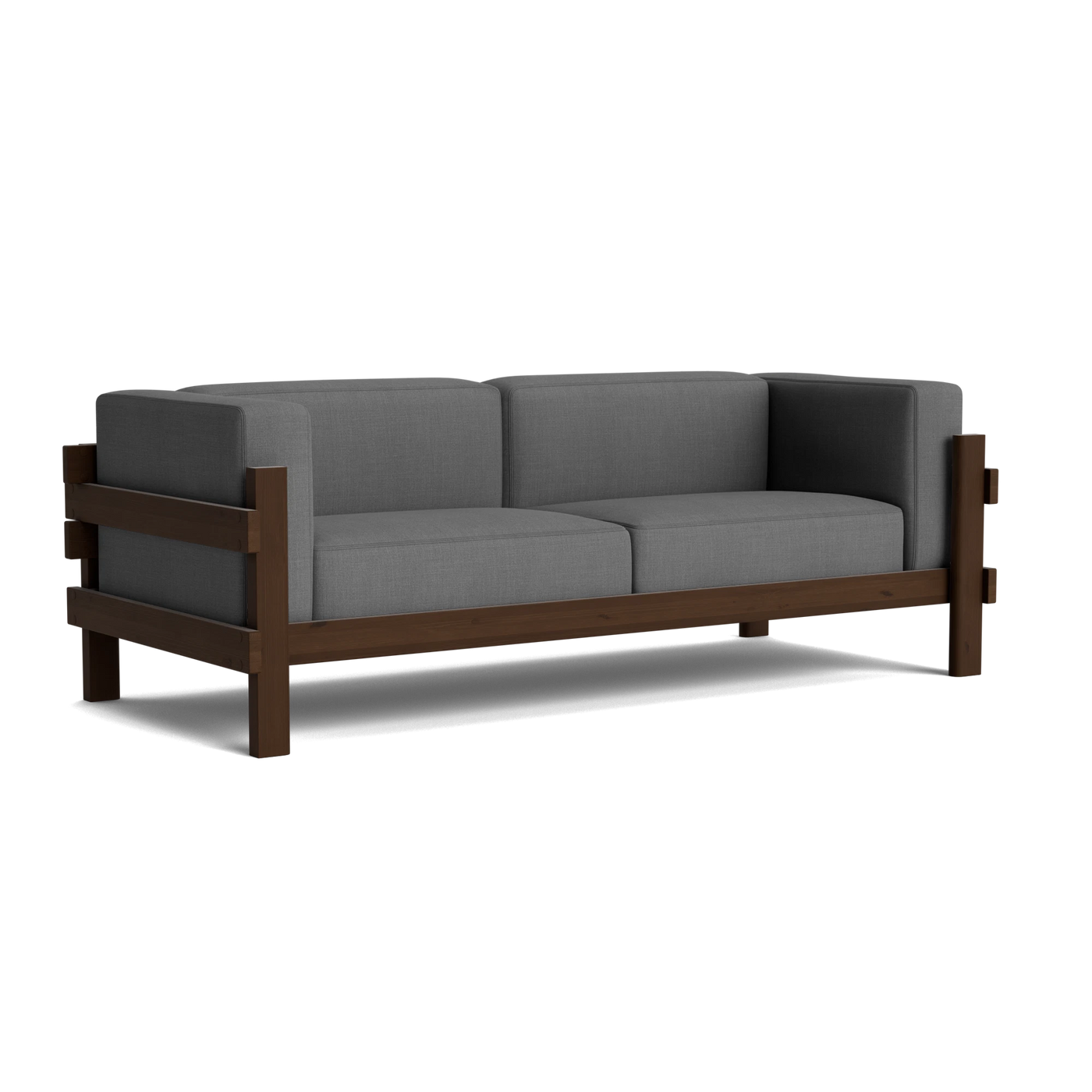 Normann Copenhagen Kube 3 Seater Sofa at someday designs. #colour_remix-163 #frame_dark-brown
