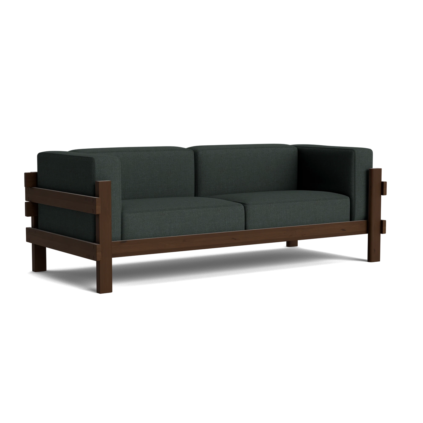 Normann Copenhagen Kube 3 Seater Sofa at someday designs. #colour_remix-973 #frame_dark-brown