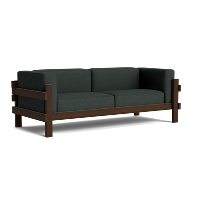 Normann Copenhagen Kube 3 Seater Sofa at someday designs. #colour_remix-973 #frame_dark-brown