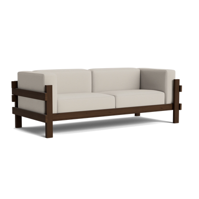Normann Copenhagen Kube 3 Seater Sofa at someday designs. #colour_steelcut-trio-213 #frame_dark-brown