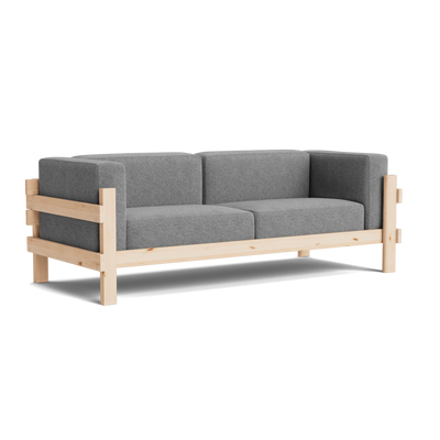 Normann Copenhagen Kube 3 Seater Sofa at someday designs. #colour_hallingdal-166 #frame_pine