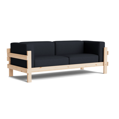 Normann Copenhagen Kube 3 Seater Sofa at someday designs. #colour_hallingdal-180 #frame_pine