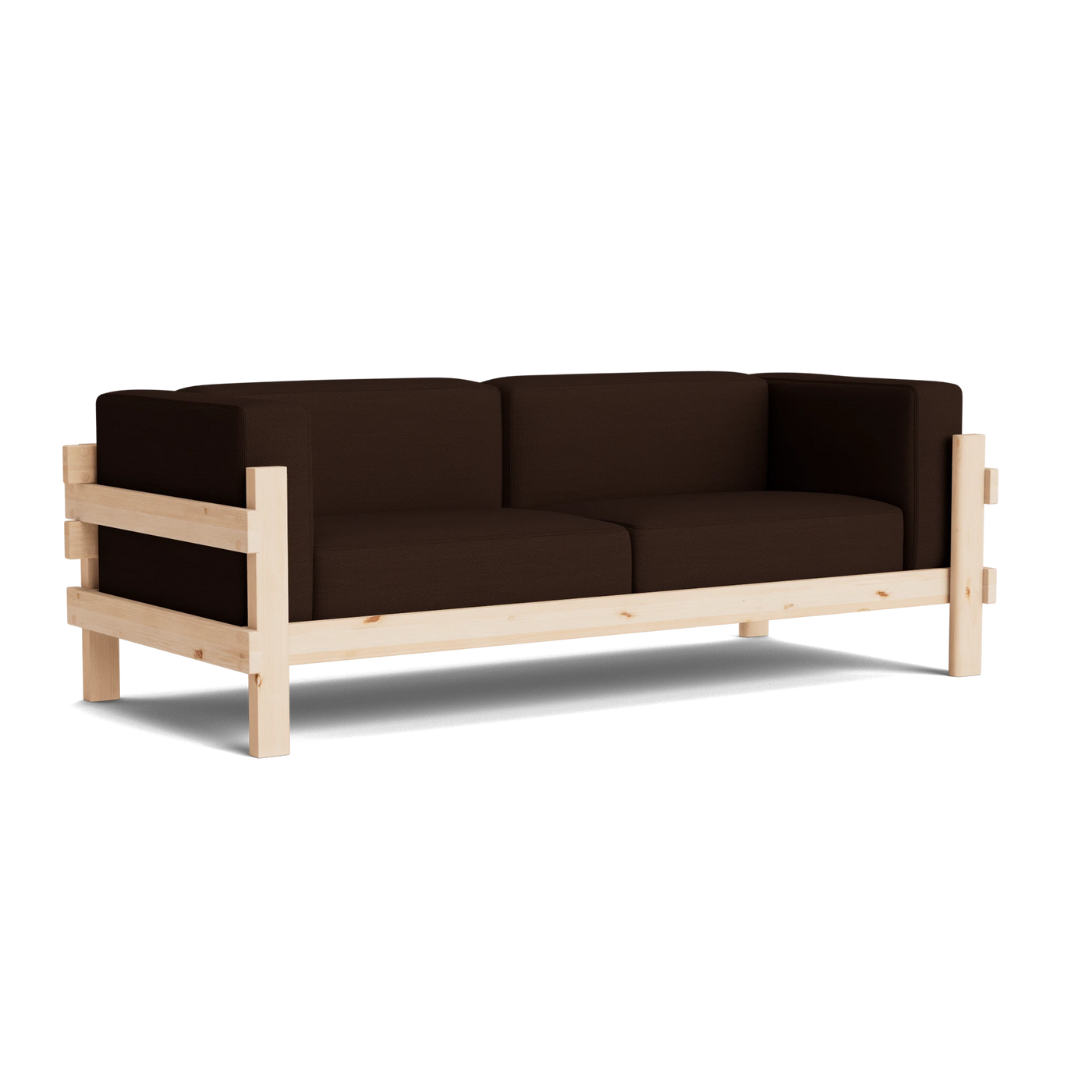 Normann Copenhagen Kube 3 Seater Sofa at someday designs. #colour_hallingdal-370 #frame_pine