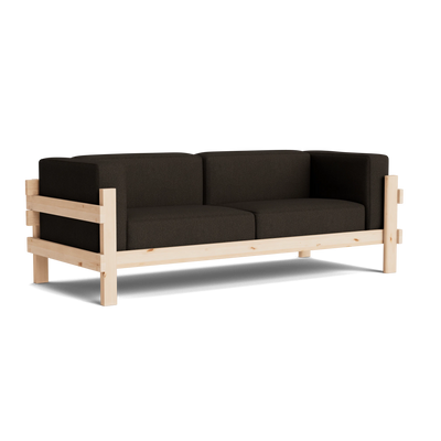 Normann Copenhagen Kube 3 Seater Sofa at someday designs. #colour_hallingdal-376 #frame_pine
