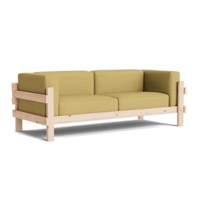 Normann Copenhagen Kube 3 Seater Sofa at someday designs. #colour_hallingdal-407 #frame_pine