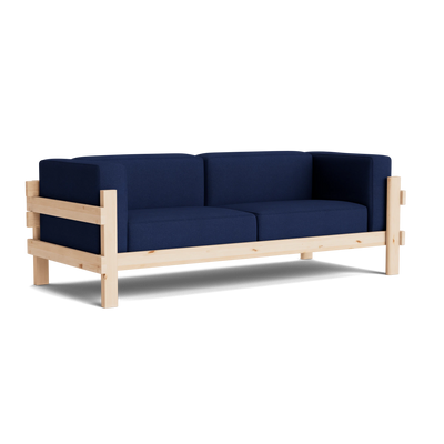 Normann Copenhagen Kube 3 Seater Sofa at someday designs. #colour_hallingdal-764 #frame_pine