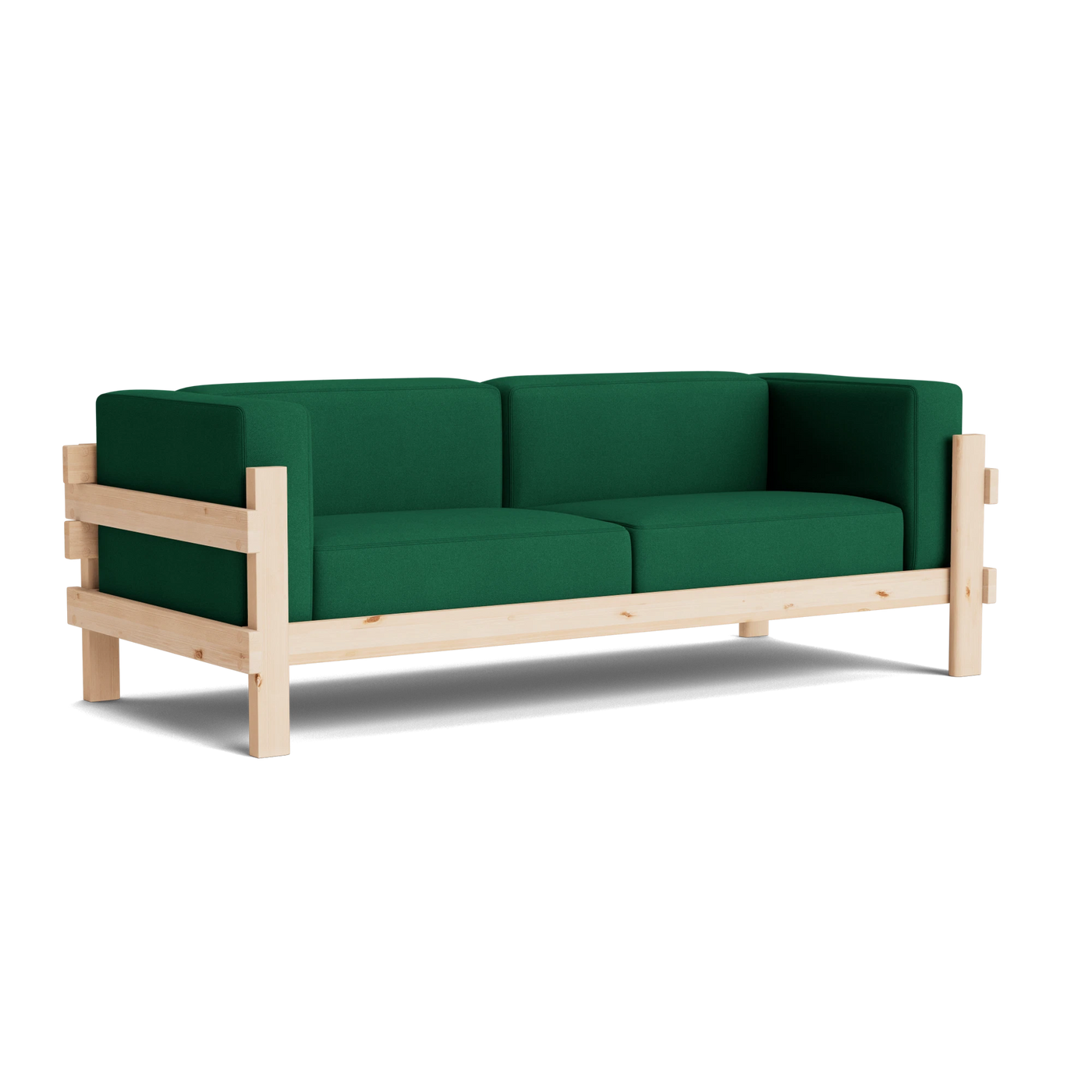 Normann Copenhagen Kube 3 Seater Sofa at someday designs. #colour_hallingdal-944 #frame_pine