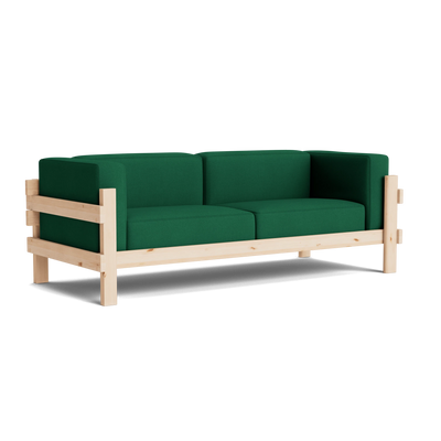Normann Copenhagen Kube 3 Seater Sofa at someday designs. #colour_hallingdal-944 #frame_pine